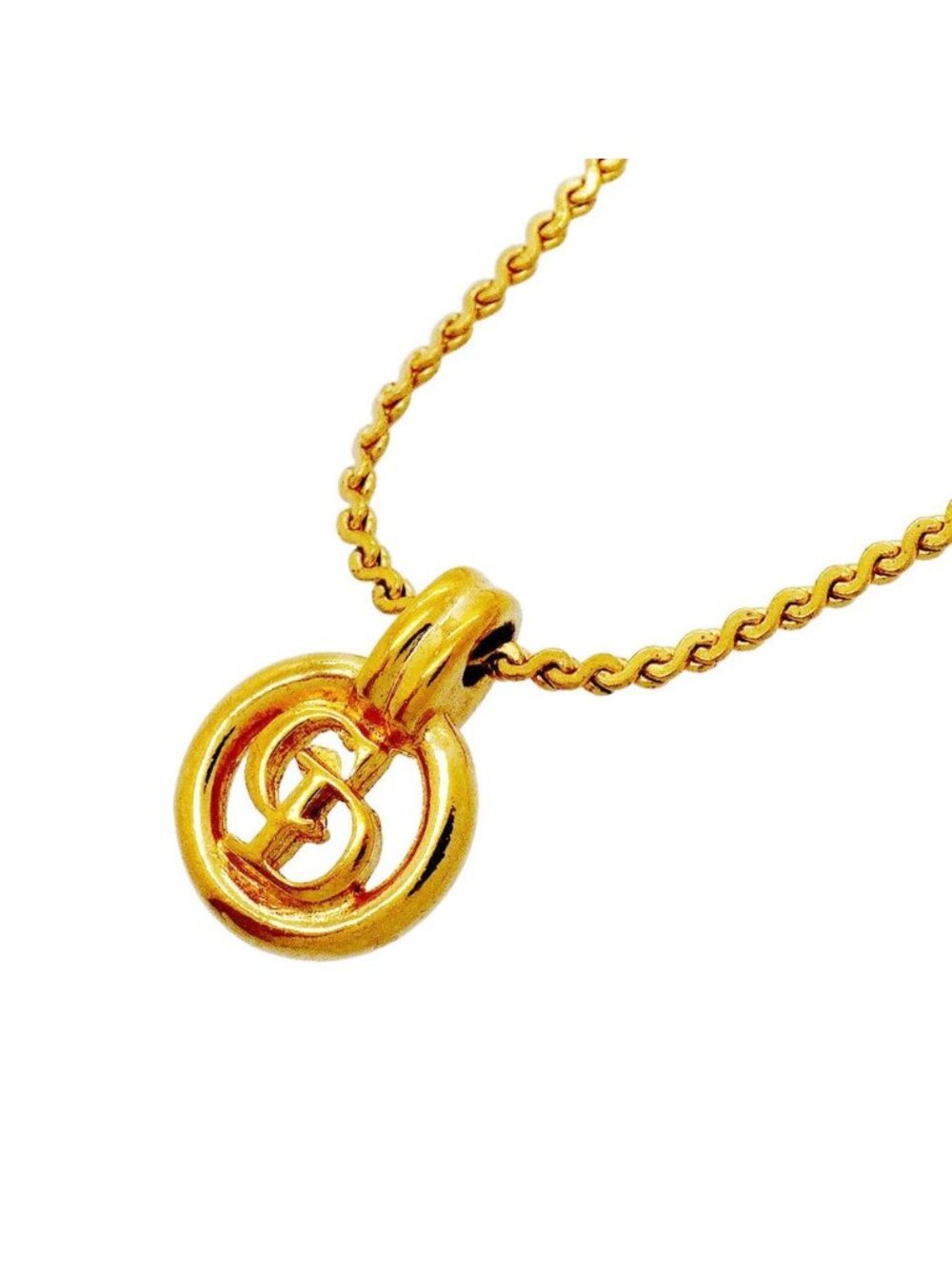 Dior Necklace CD Logo Gold Plated